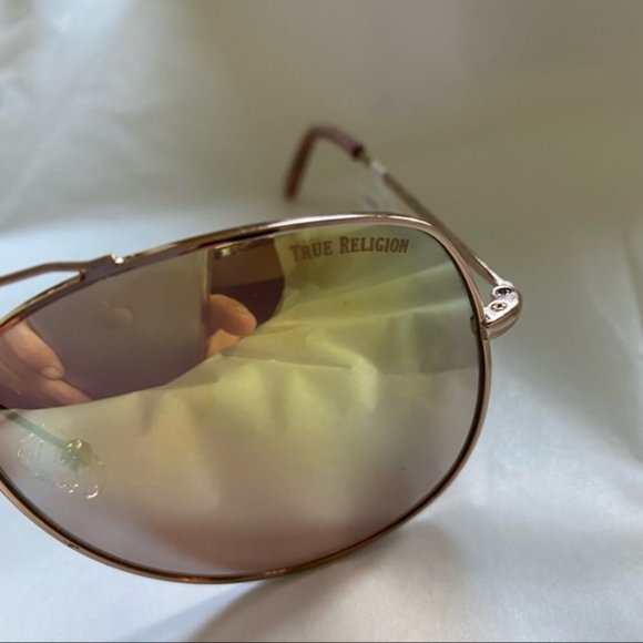 Aviator Sunglasses Gold And Yellow